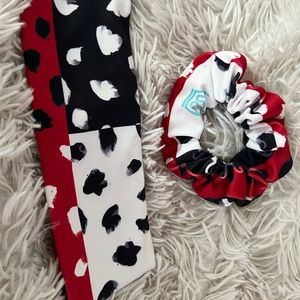 Crowned Athletics Cruella athletic headband and scrunchie brand new without tags